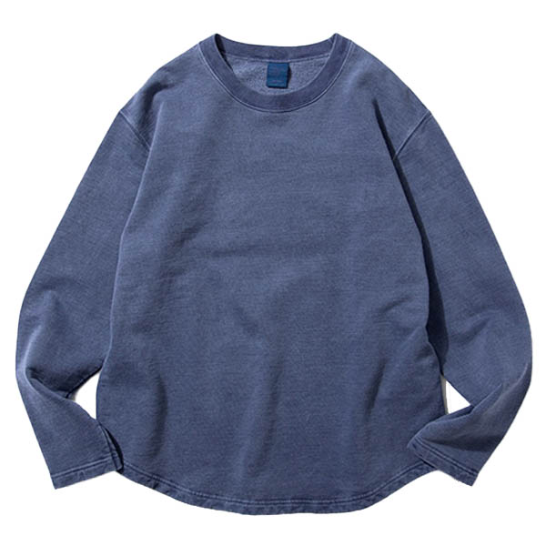 Good On - Rough Crew Neck Sweatshirt  - Pigment Dye Navy