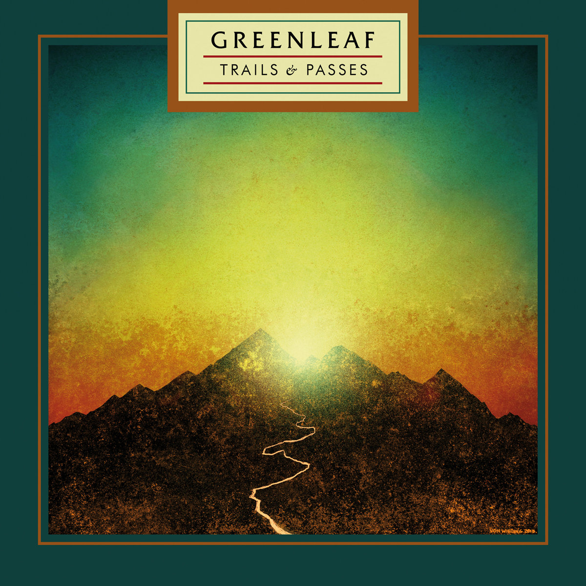Greenleaf - Trails & Passes (Yellow Red Marbled) - LP