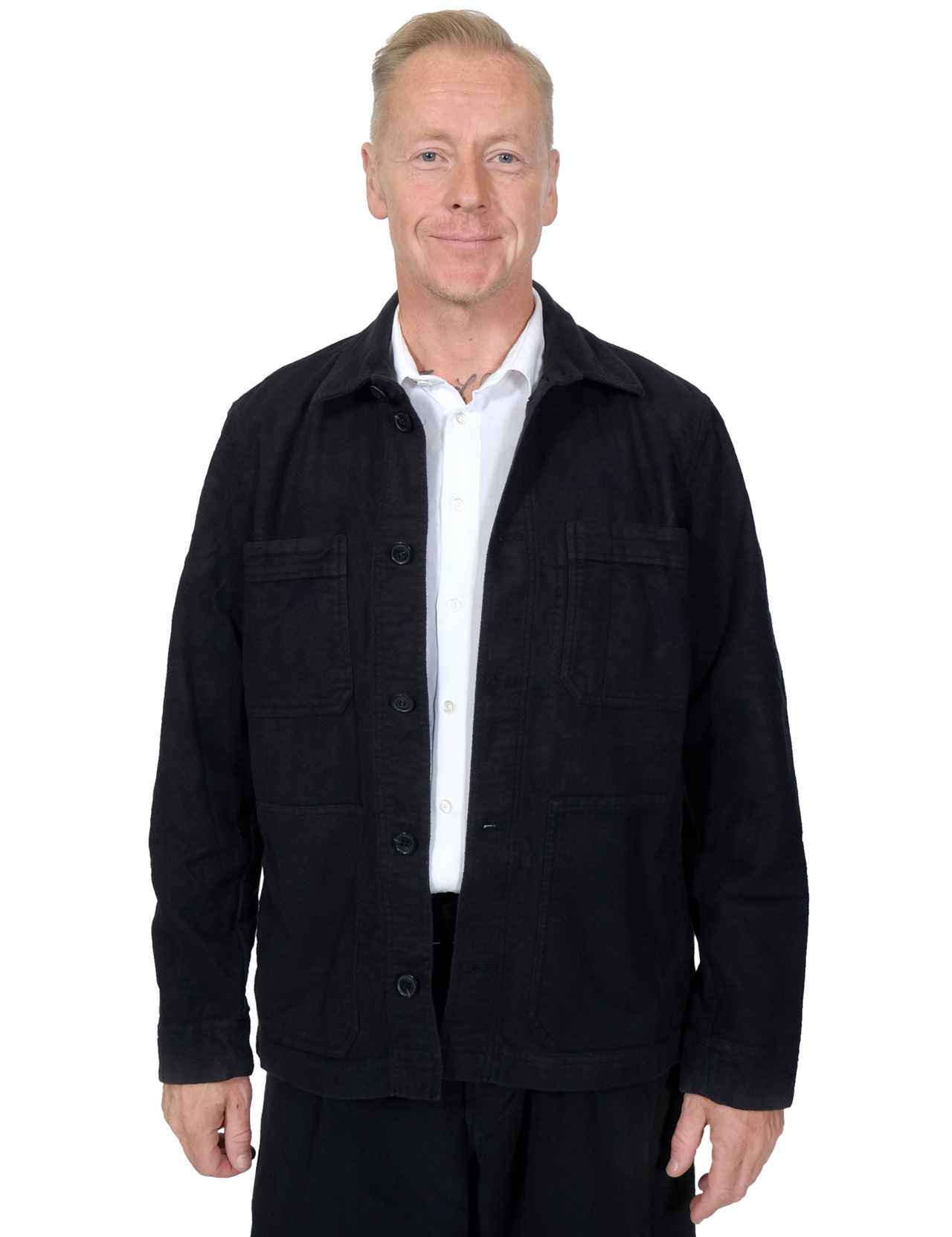 Hansen - Bertram Refined Work Jacket - Dark Bluegrey