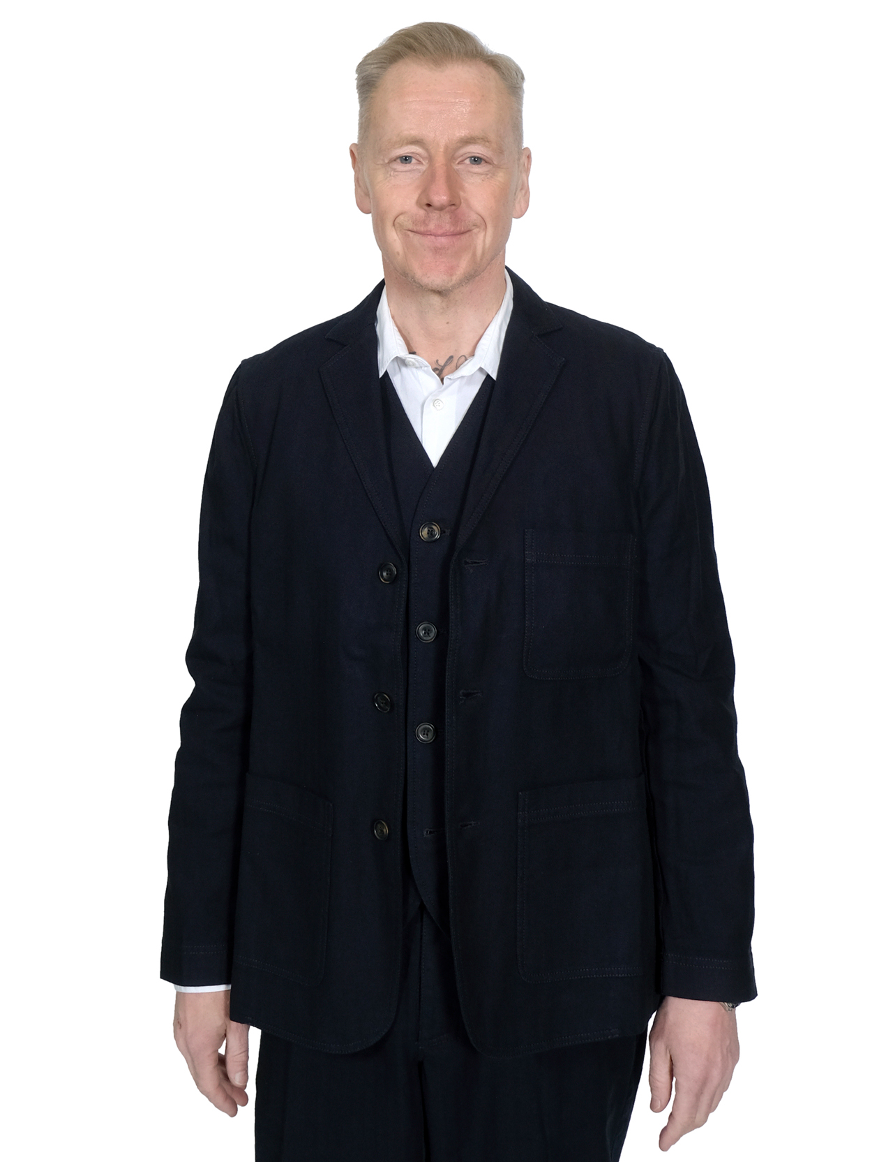 Hansen---Charlie-Easy-Three-Button-Blazer---Indigo-Herringbone-1