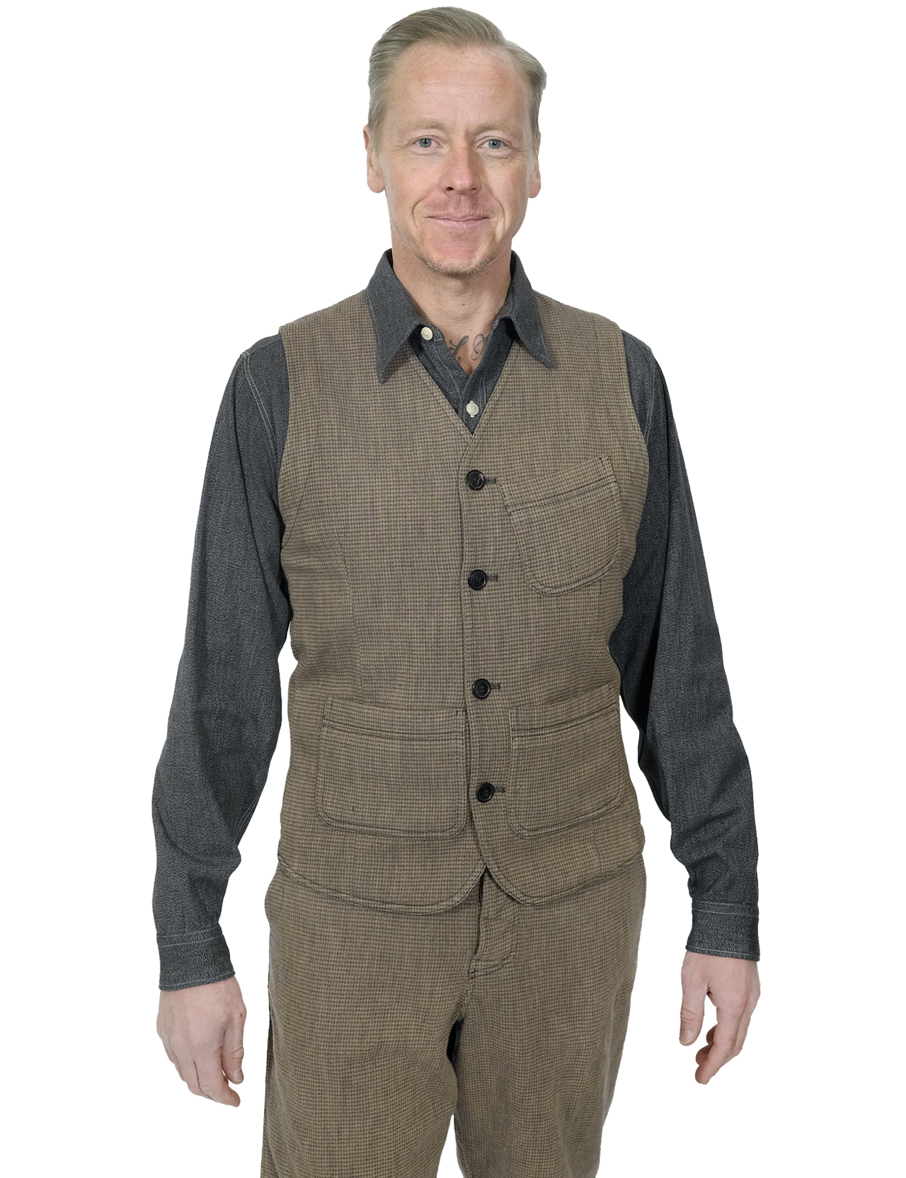 Hansen - Harald Casual Waistcoat - Lion