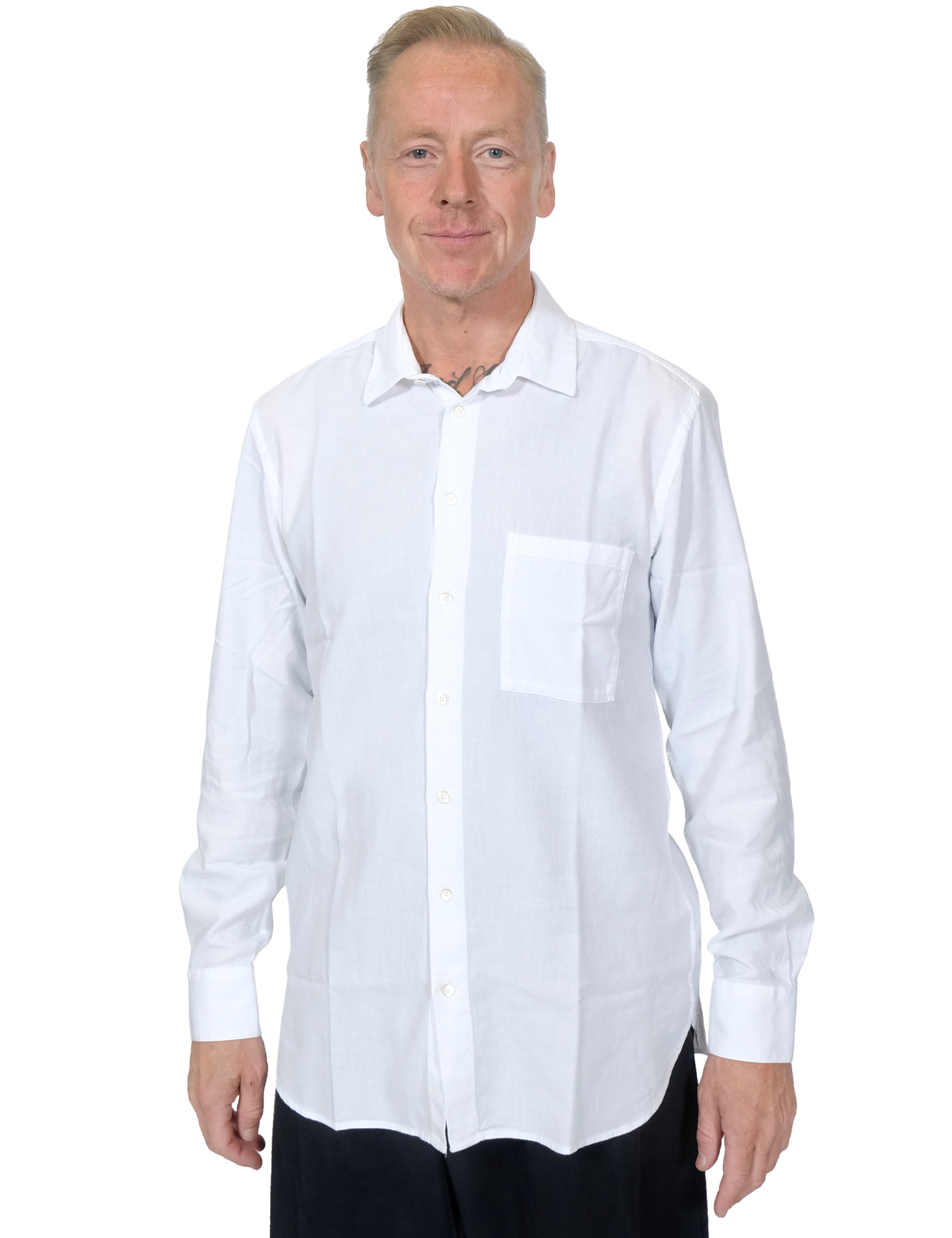 Hansen---Henning-Casual-Classic-Shirt---White-1