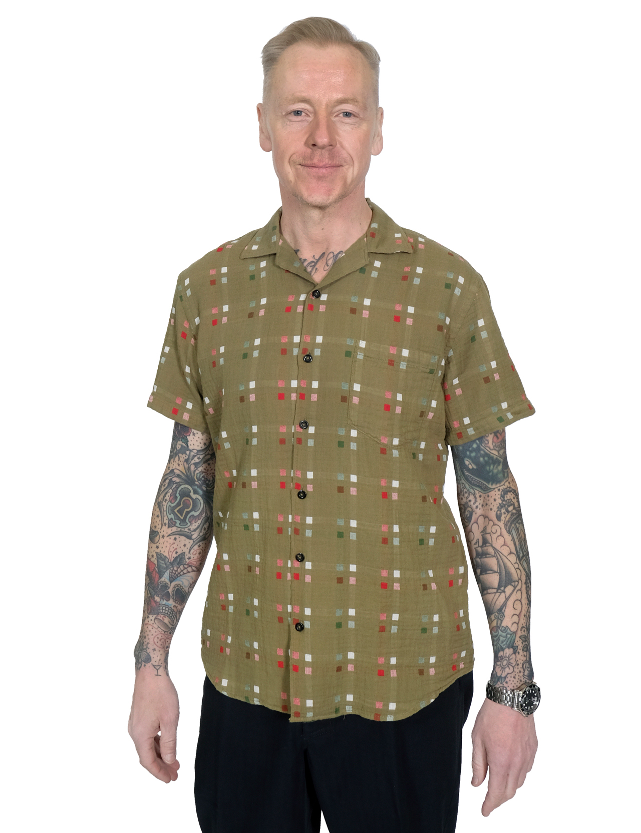 Hansen - Jonny Short Sleeve Shirt - Nevada Green