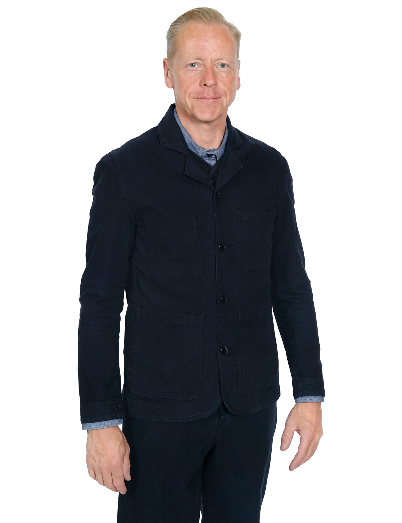 Hansen - Nicolai Informal 4-button Blazer - Northsea