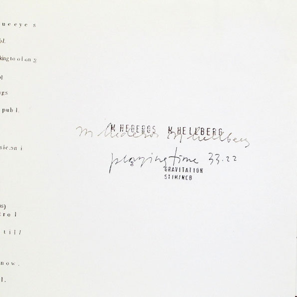 Hederos & Hellberg - M Hederos M Hellberg - LP