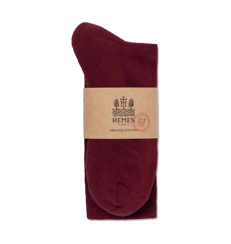 Hemen Biarritz - Sport Socks - Wine Red