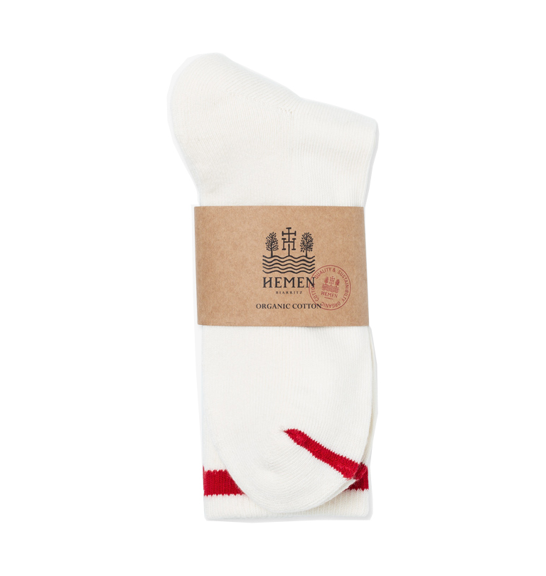 Hemen Biarritz - The Socks - Natural/Red
