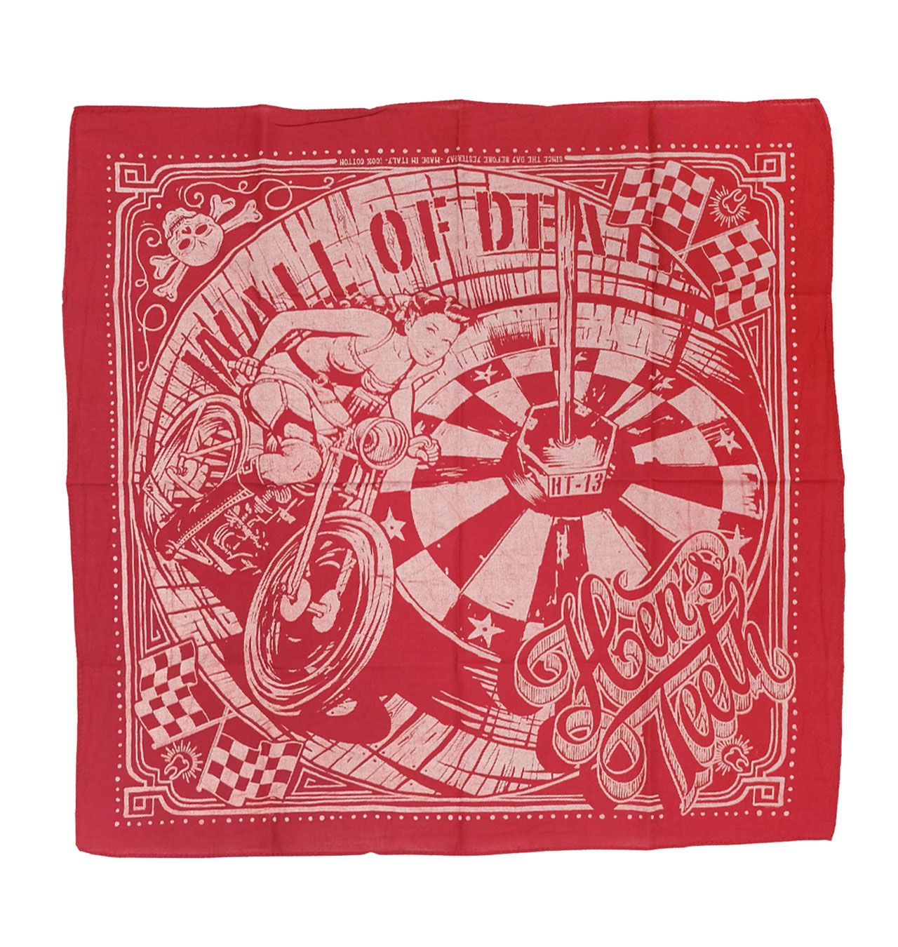 Hens-Teeth---Wall-Of-Death-Bandana---Red2