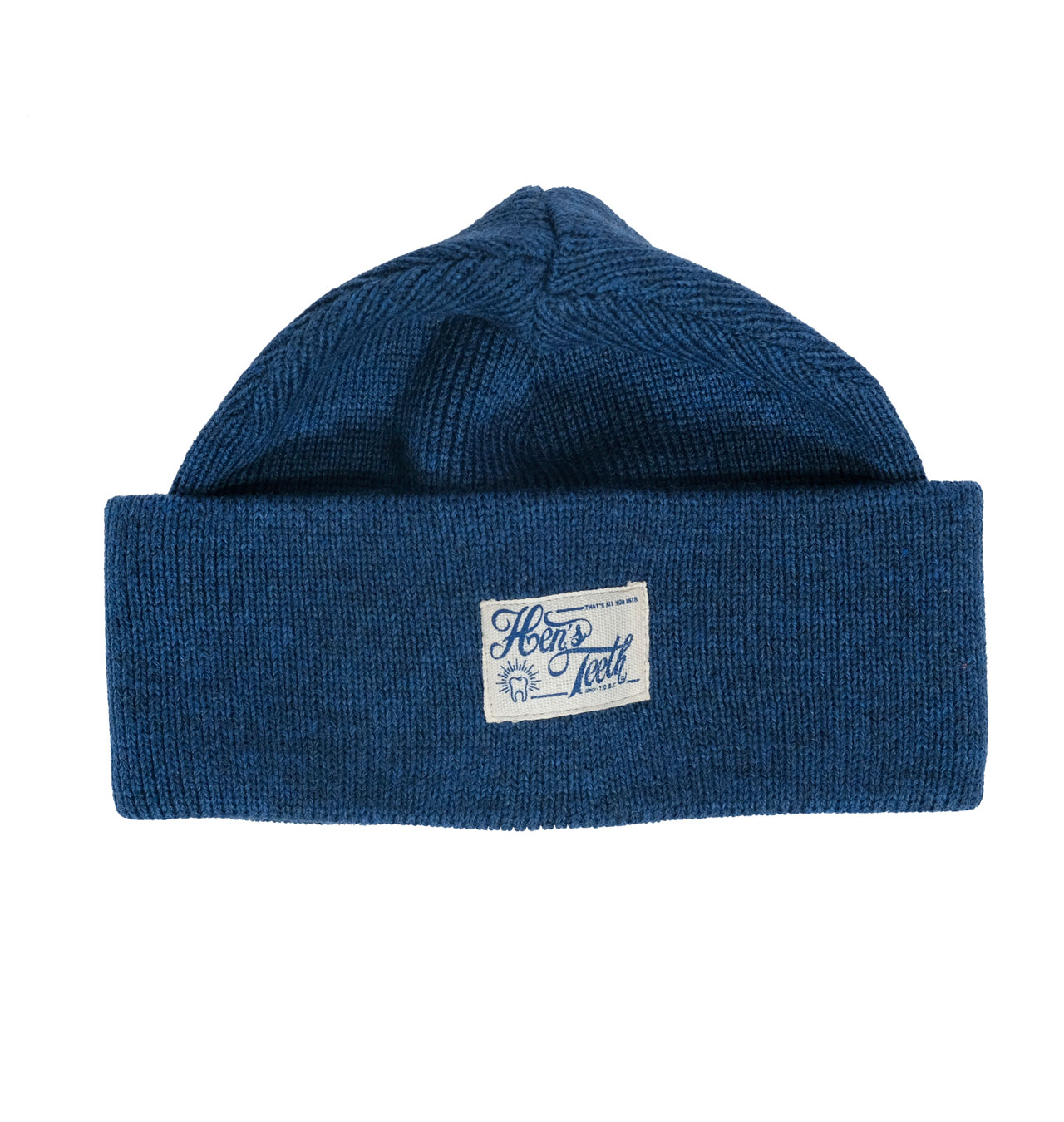 Hens Teeth - Wool Beanie - Blue