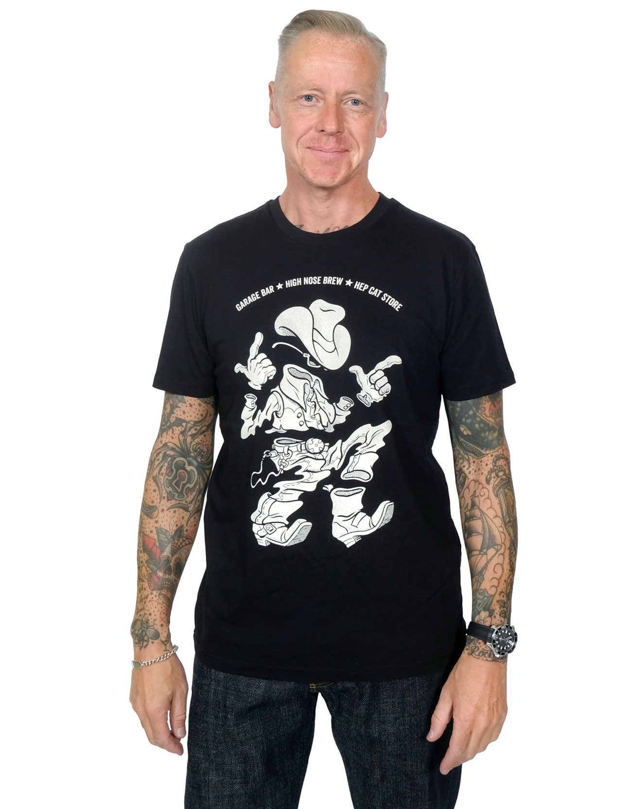 HepCat - Höganäs Western Dudes Tee - Black