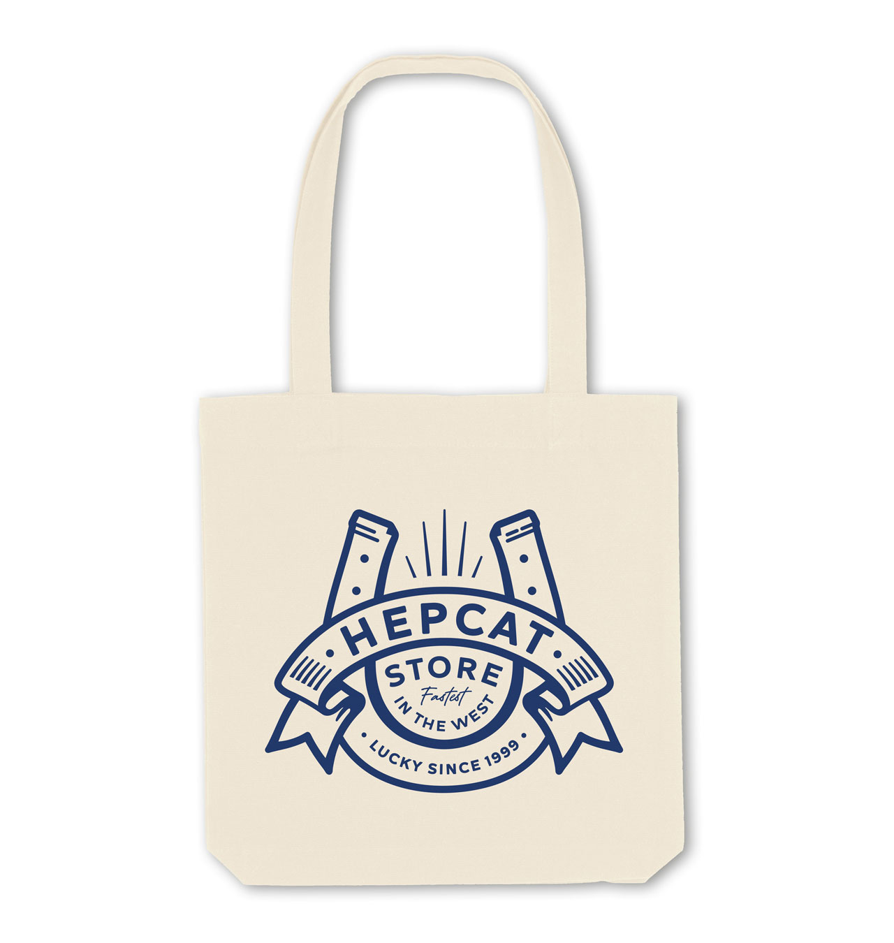 HepCat - Horseshoe Tote Bag - Off White