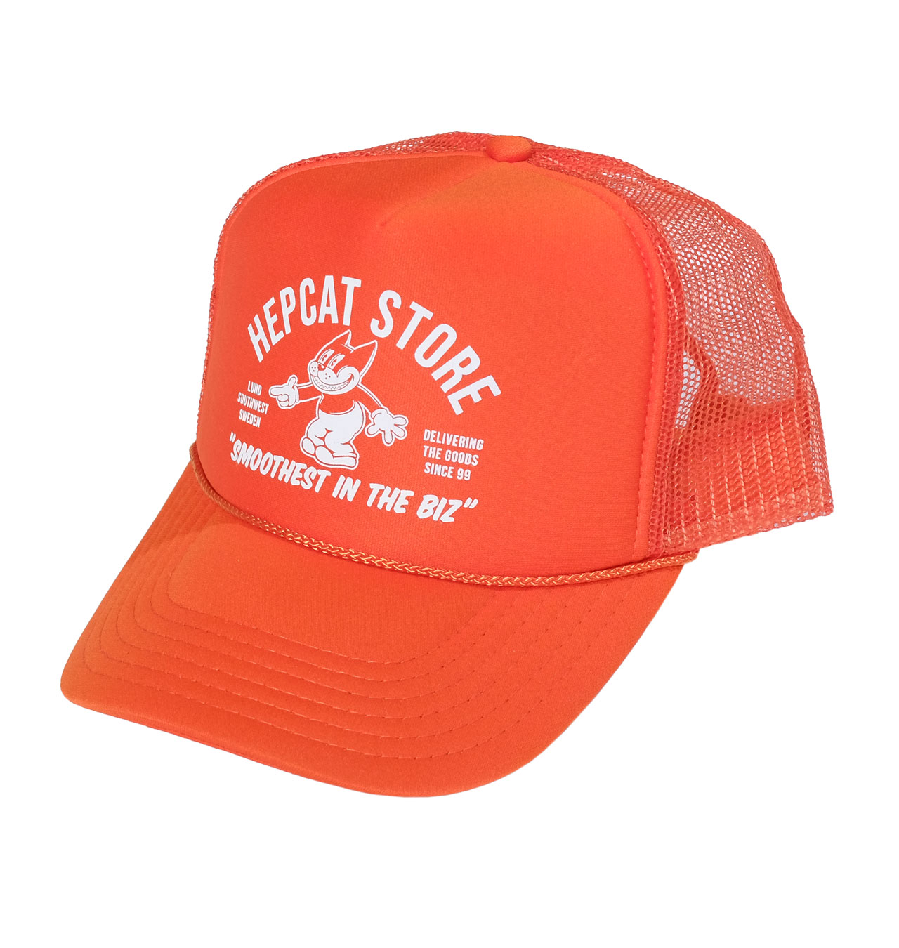 HepCat - Smoothest In The Bizz Trucker Cap - Orange