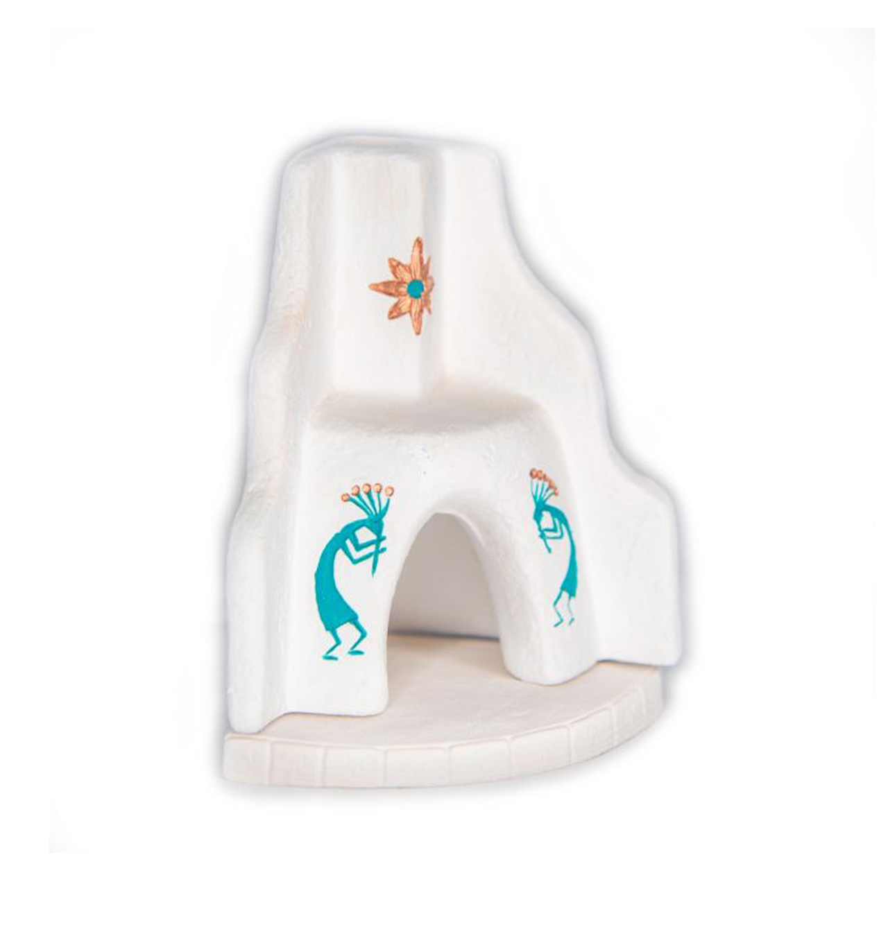 Incense of the West - Southwest Fireplace Incense burner - Turquoise/Copper