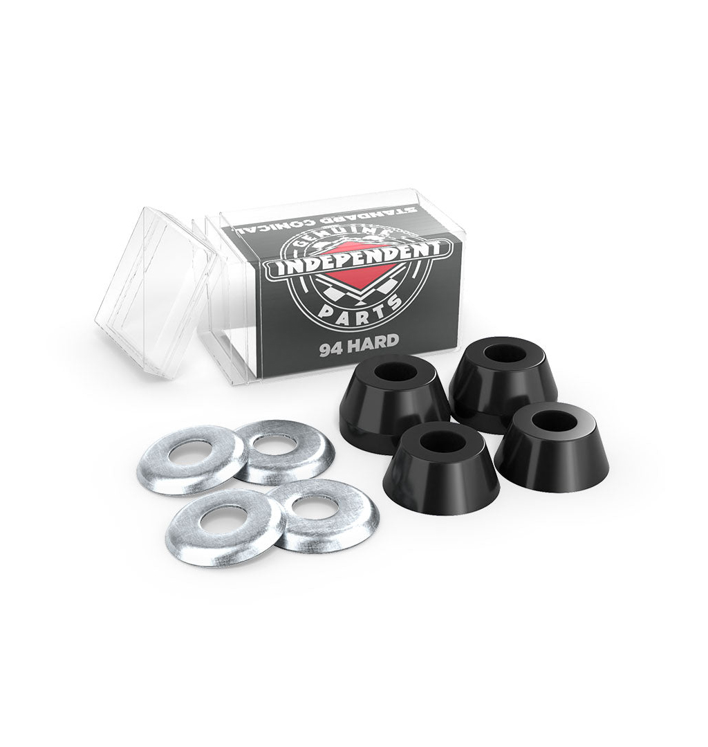 Independent - High Rebound Conical Suspension Cushions 94a Hard - Black