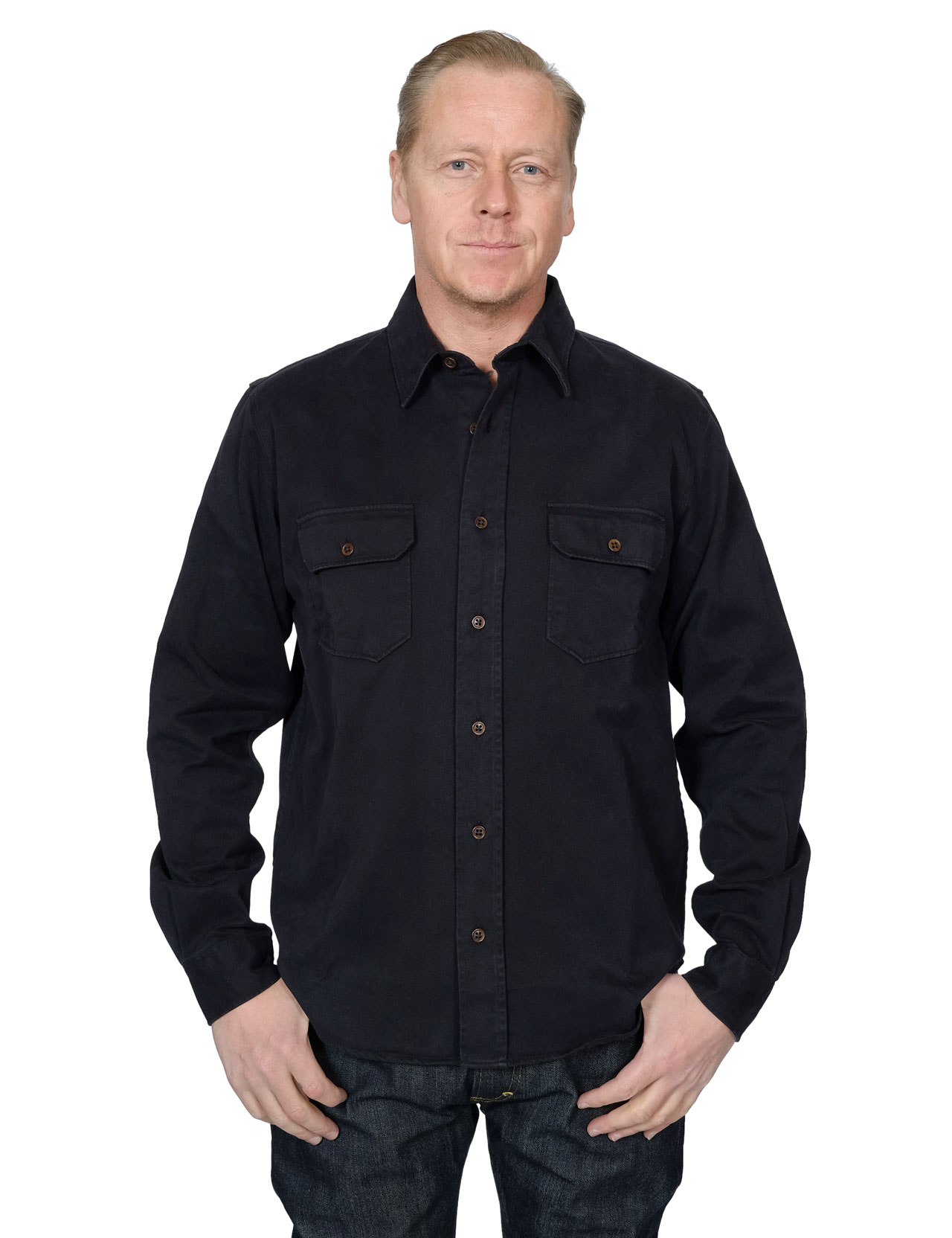 Indigofera---Alamo-Shirt---Marshall-Black-1