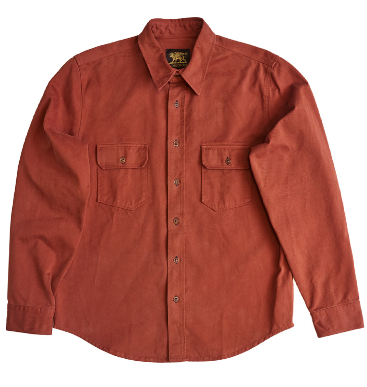 Indigofera - Alamo Shirt Cotton Twill - Auburn