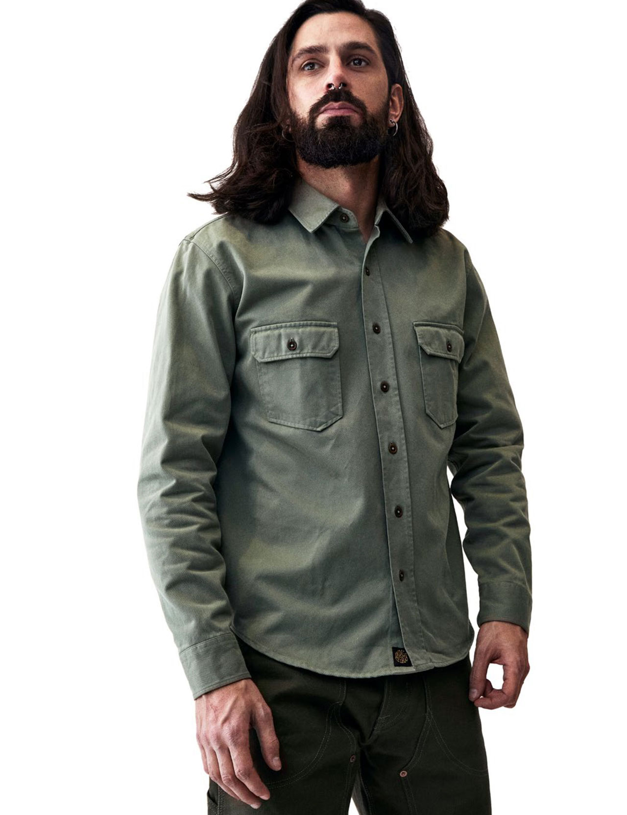 Indigofera - Alamo Shirt Cotton Twill - MASH Green