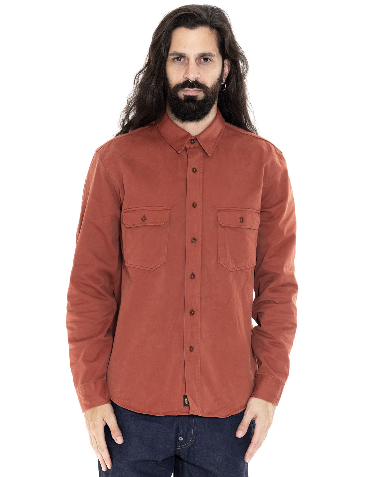 Indigofera - Alamo Shirt Cotton Twill - Tiger Heron