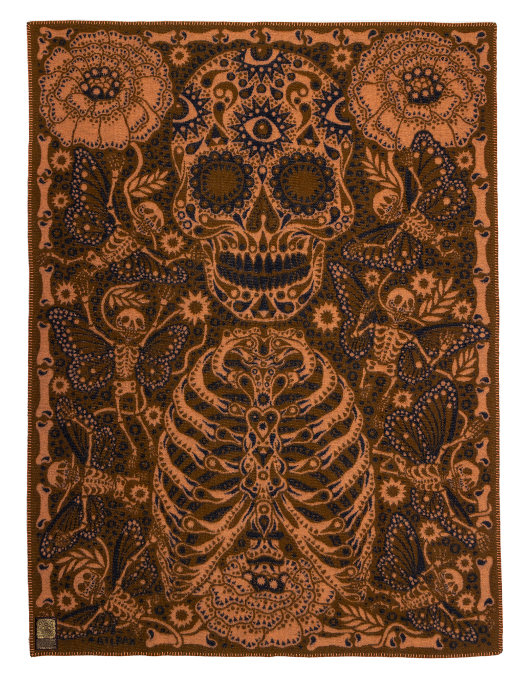Indigofera - Björn Atldax Dia De Muertos Wool Blanket