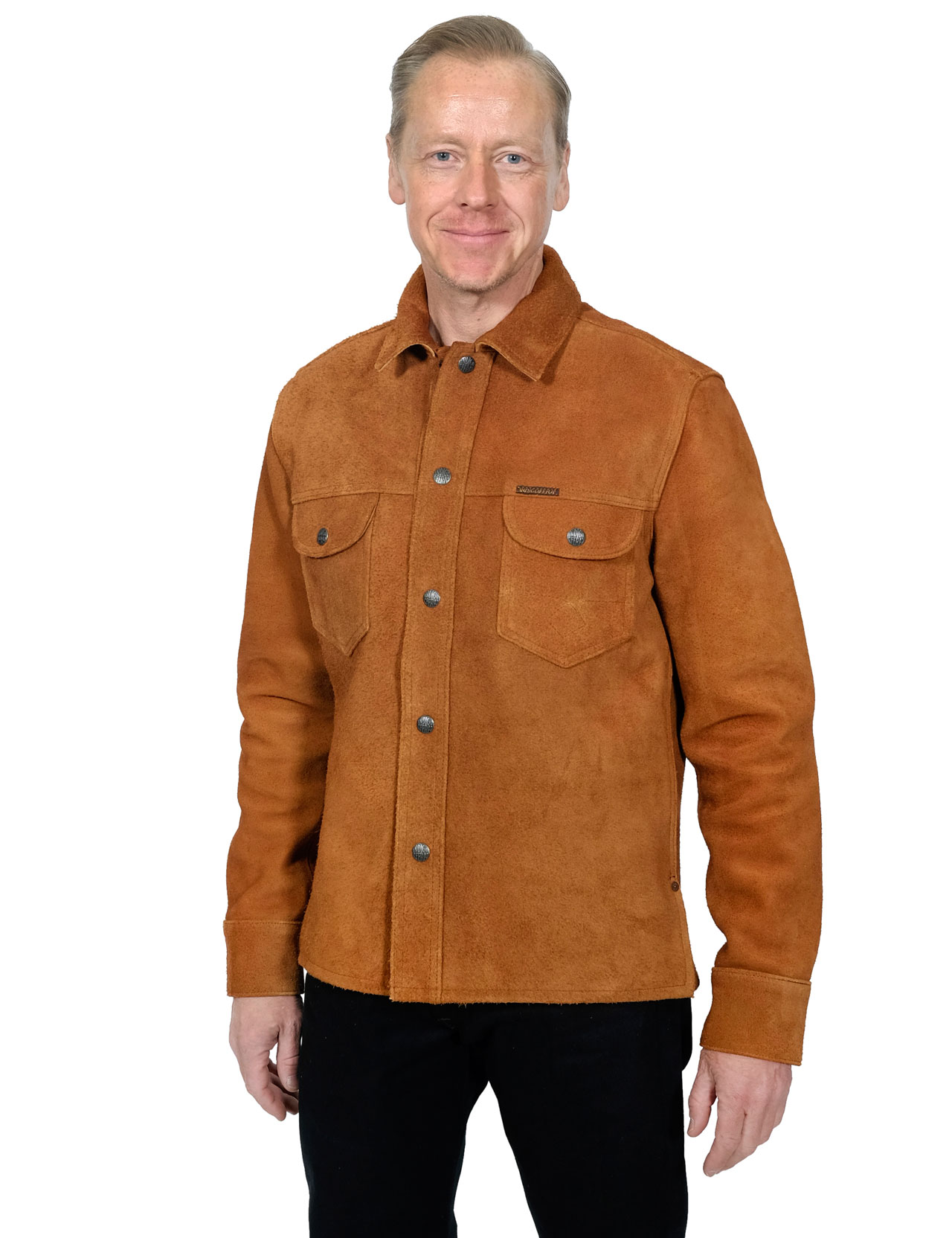 Indigofera---Copeland-Shirt-Rough-Out-Leather---Cognac-12345