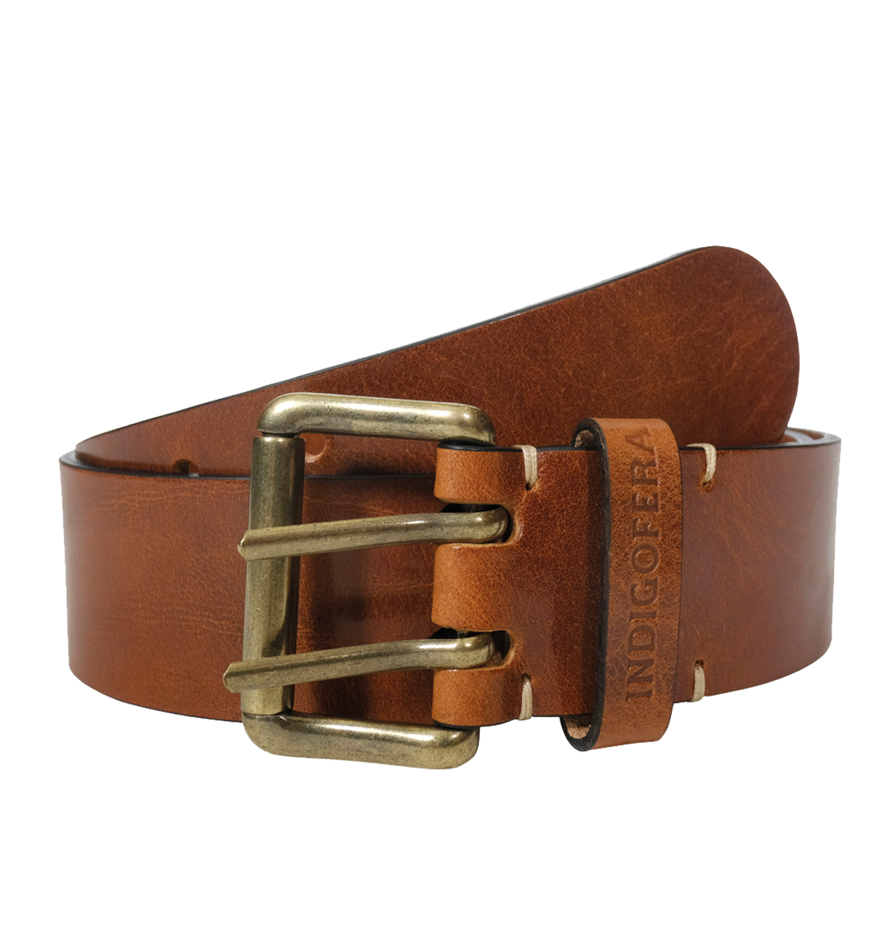 Indigofera - Danko Leather Belt 2-prong - Brown
