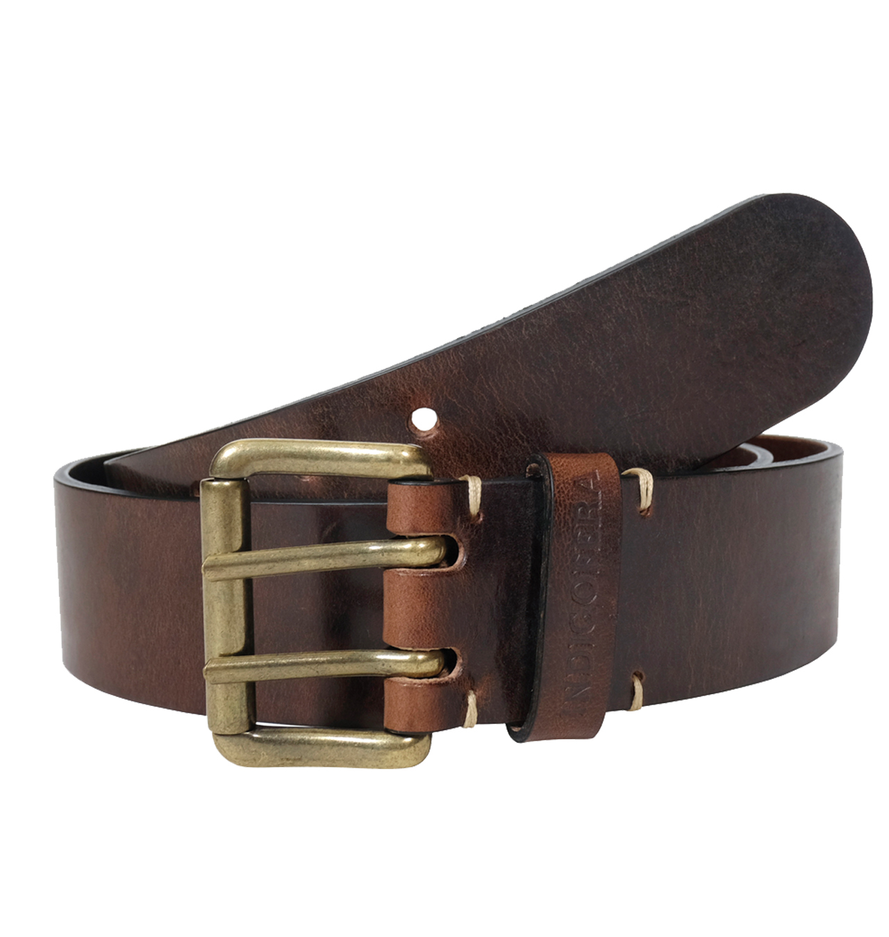 Indigofera---Danko-Leather-Belt-2-prong---Dark-Brown-1