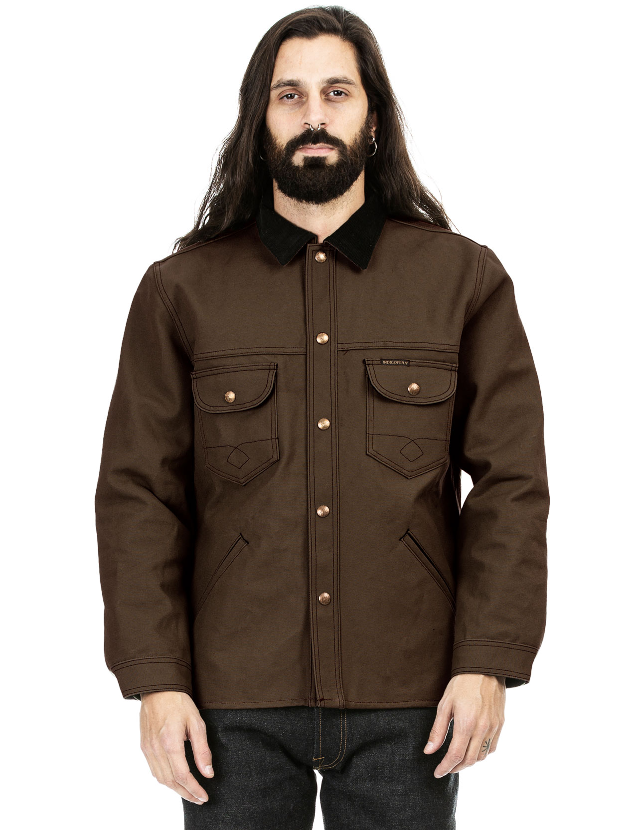 Indigofera - Fargo Rider Jacket Smithson Canvas - Brown