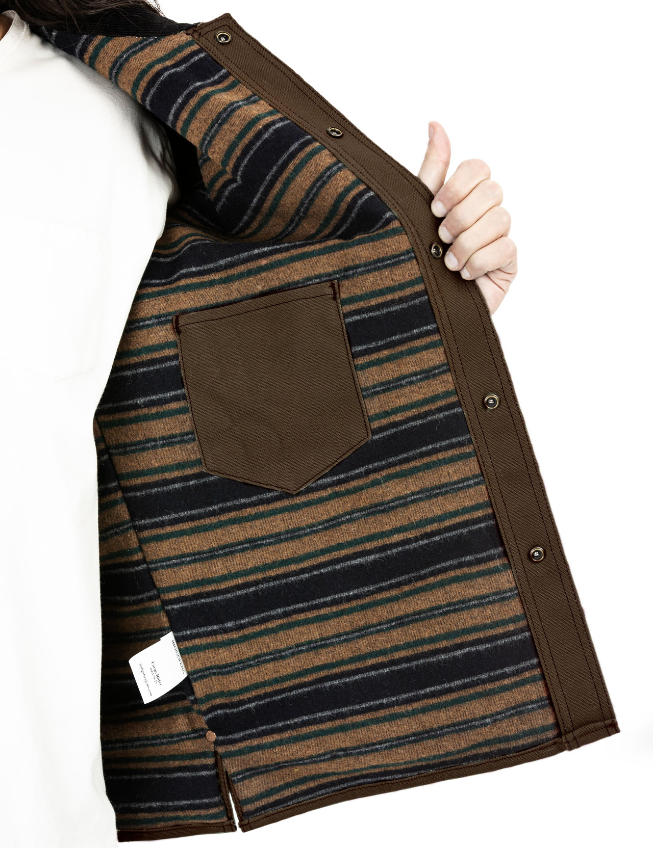 Indigofera Fargo Rider Jacket Smithson Canvas Brown