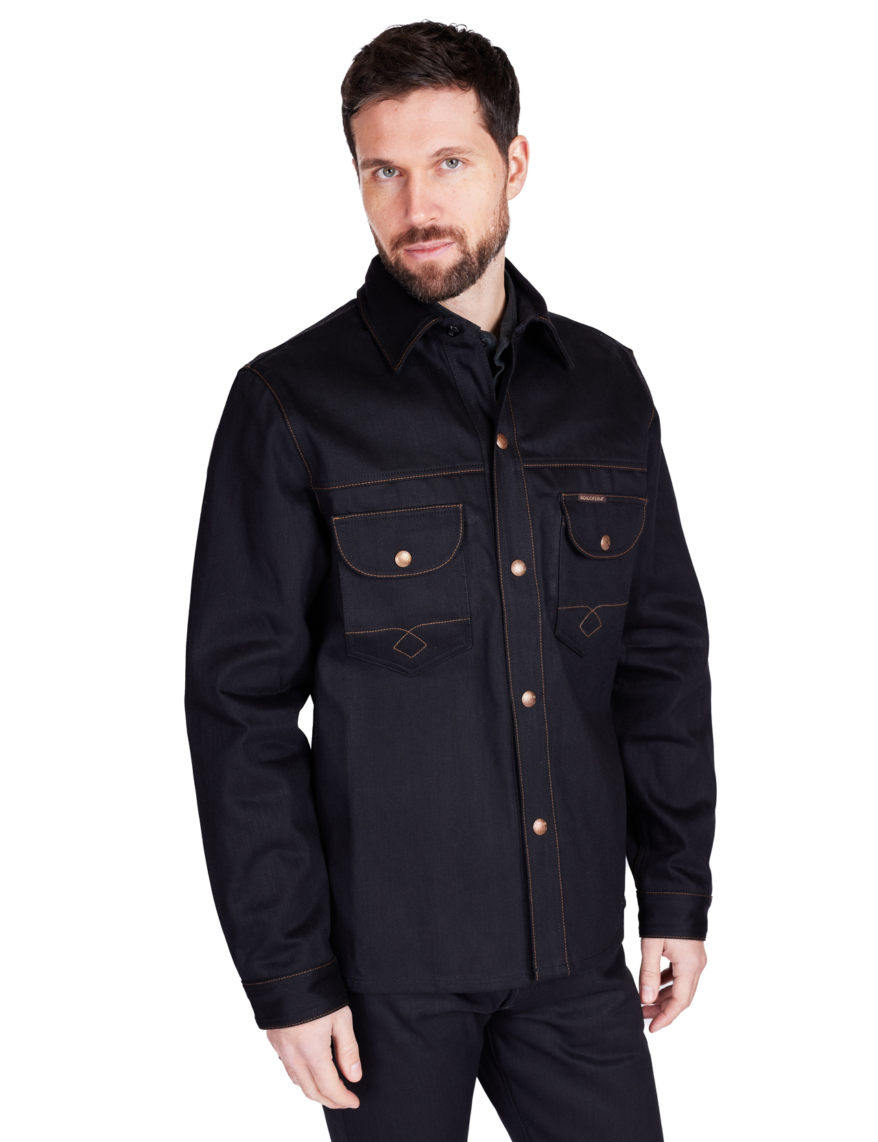 Indigofera - Fargo Shirt Jacket Unwashed Gunpowder Black