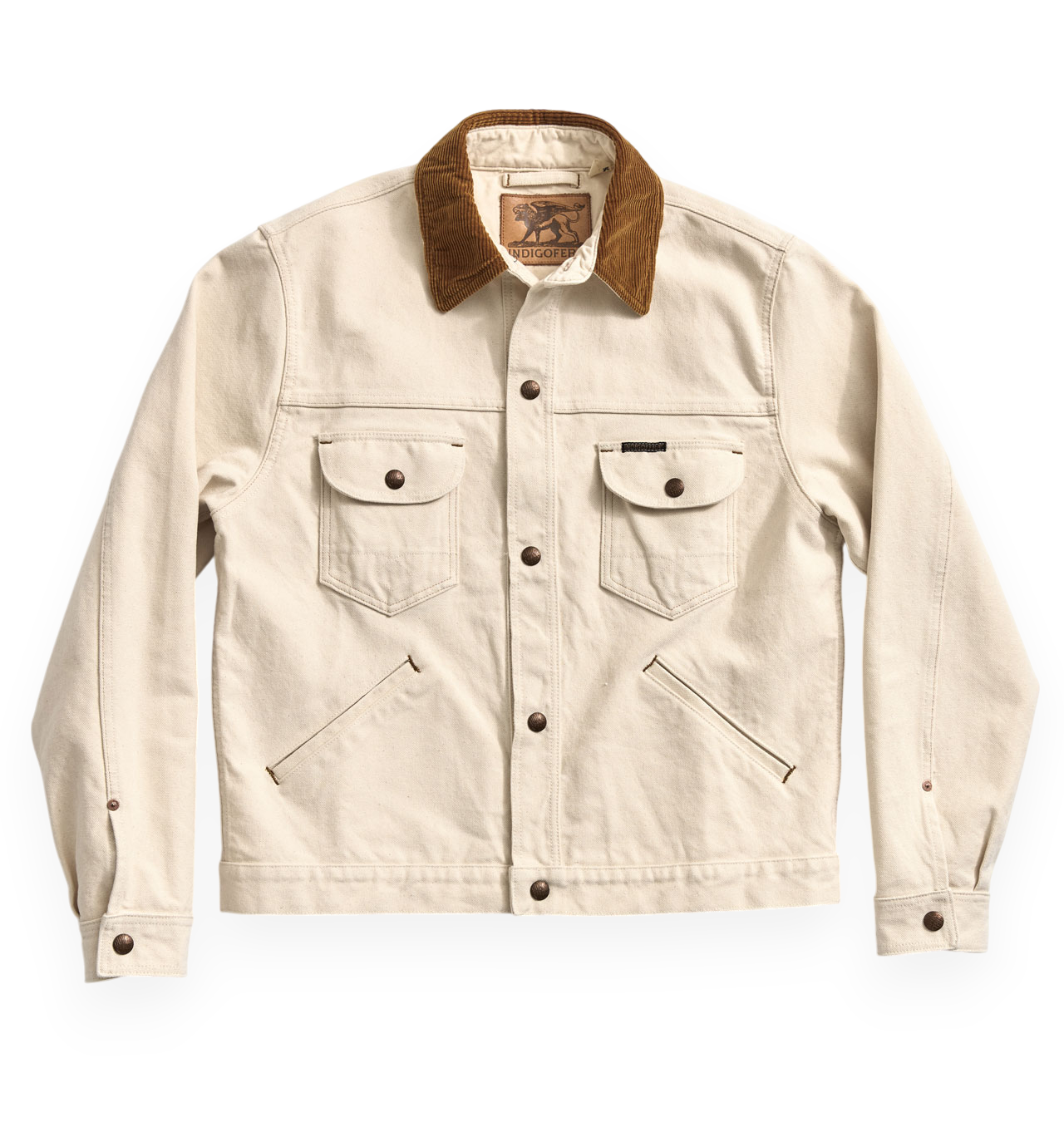 Indigofera - Fargo Smithson Canvas Quarter Jacket - Ecru