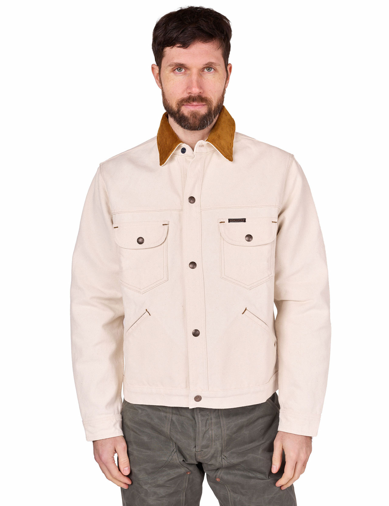 Indigofera - Fargo Smithson Canvas Quarter Jacket - Ecru