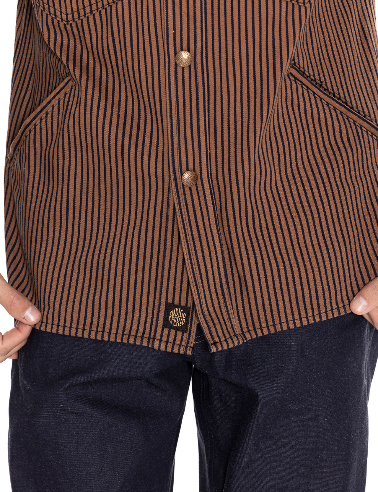 Indigofera Fargo Trucker Jacket Groot/Indigo