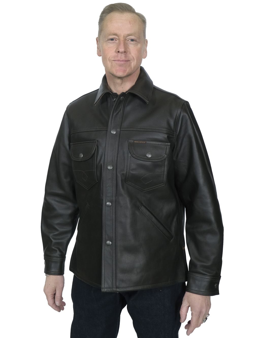 Indigofera---Fargo-Trucker-Leather-Jacket---Brown1