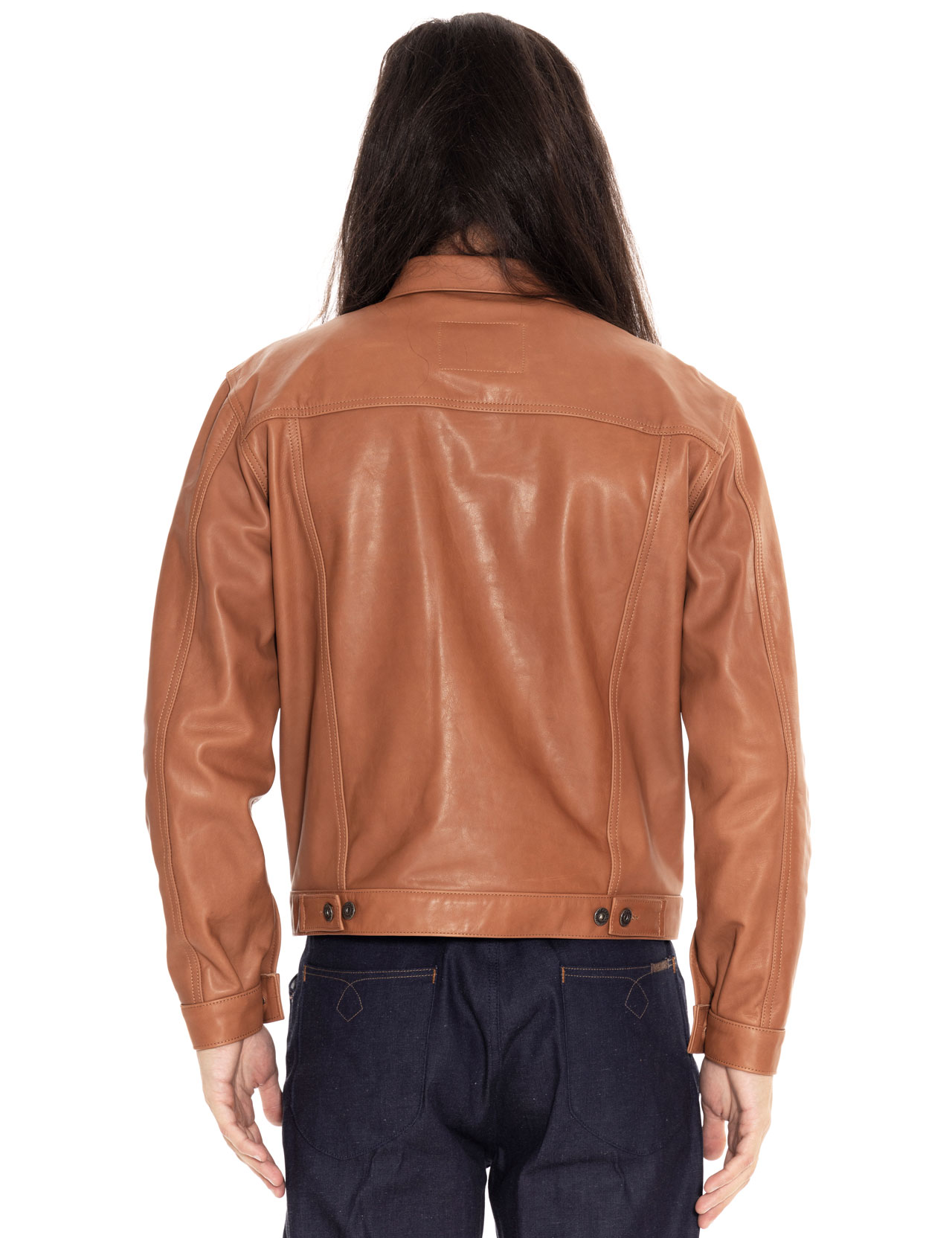 Indigofera Grant Leather Jacket Cognac