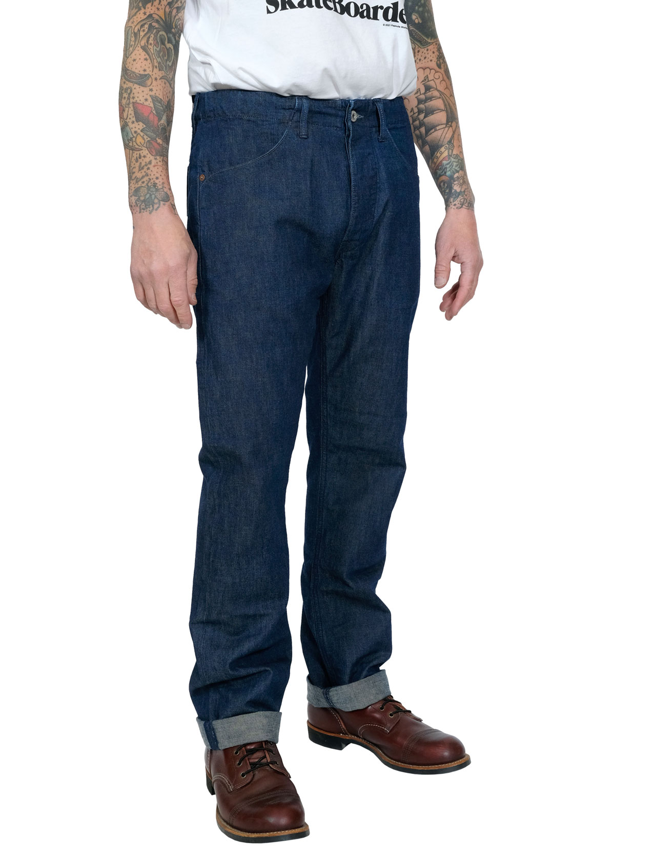 Indigofera---Heyes-40s-Navy-Pants-Rinsed-Denim---10oz-1