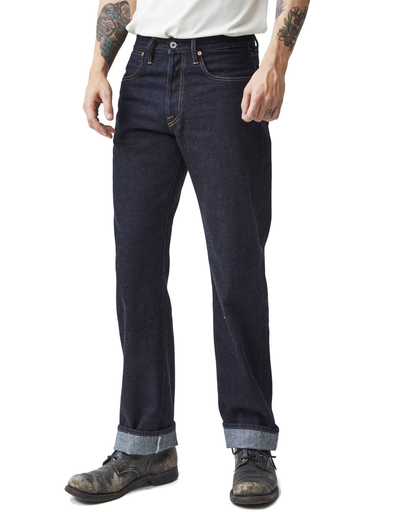 Indigofera - Kirk Fabric No9 Selvage Jeans Rinsed - 14oz