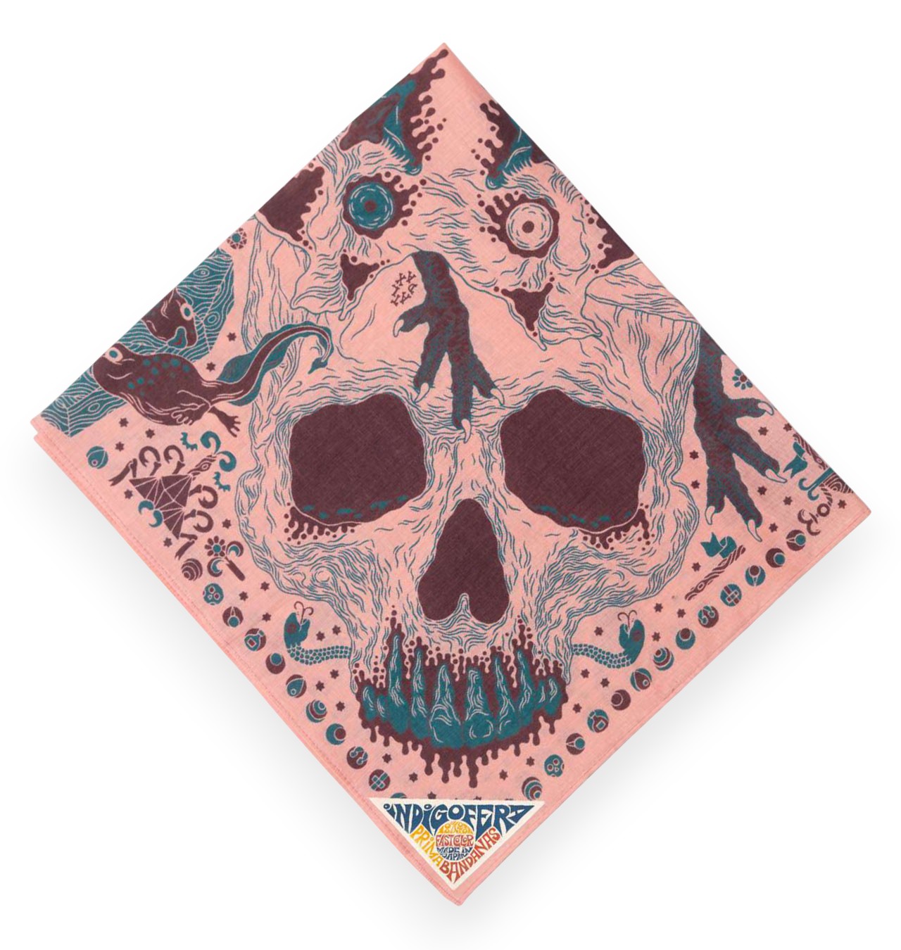 Indigofera - Loa Bandana - Pink / Brown / Turquoise