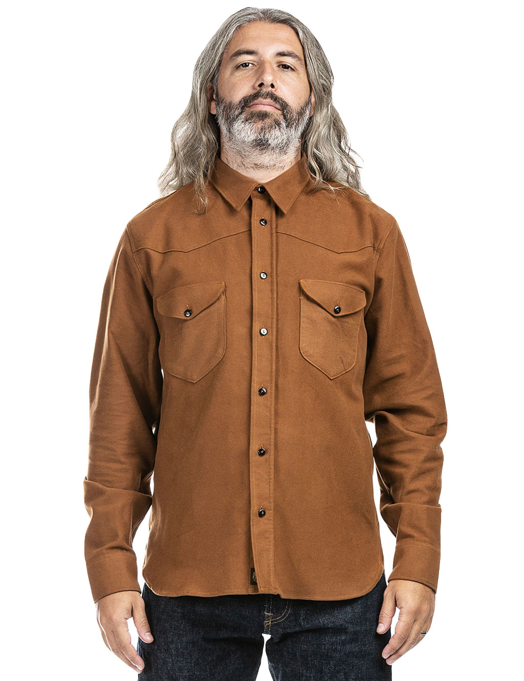Indigofera - Manolito Shirt Moleskin - Brown
