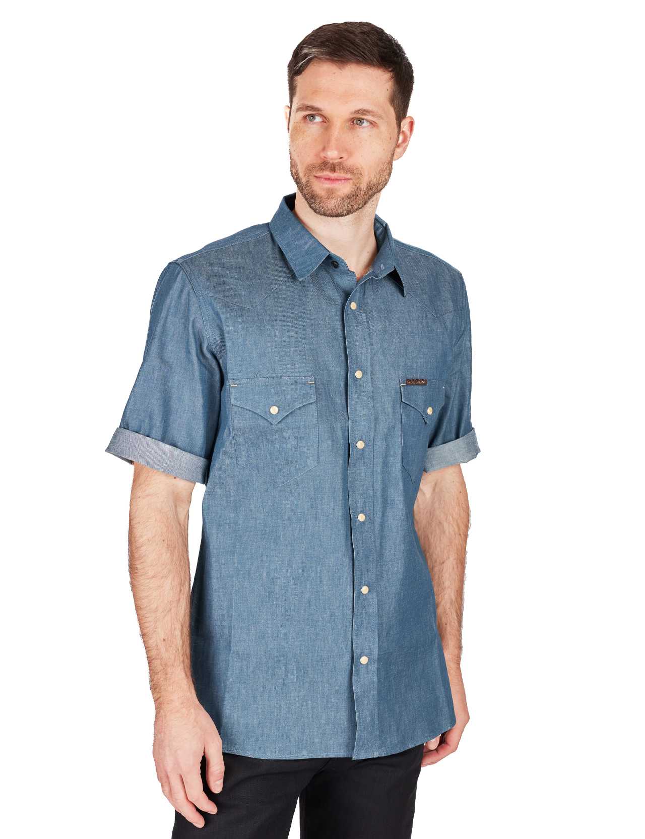 Indigofera---Randy-Cordova-Denim-Shirt-Petrol---6oz--12