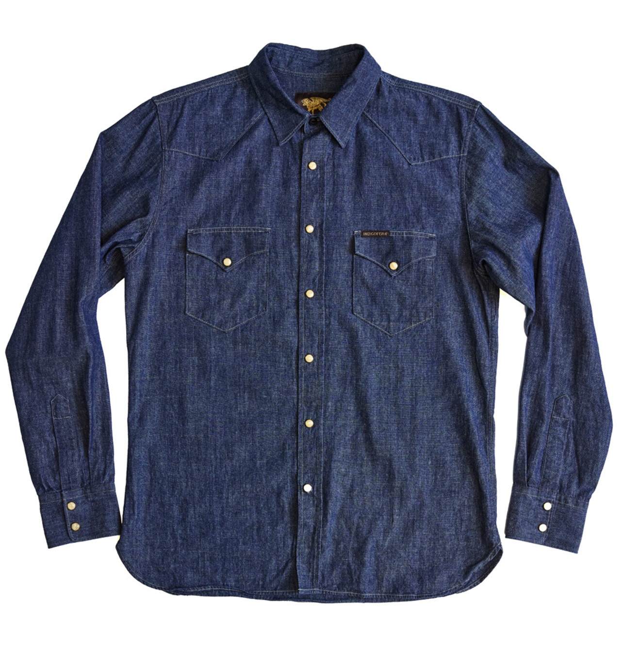 Indigofera - Sideras Western Chambray Shirt - Indigo