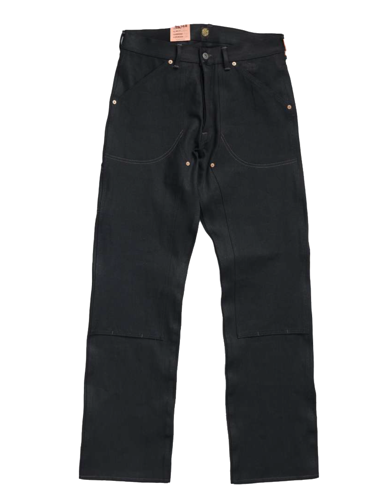 Indigofera - Wendell Double Knee 14 oz Work Pants - Gunpowder Denim