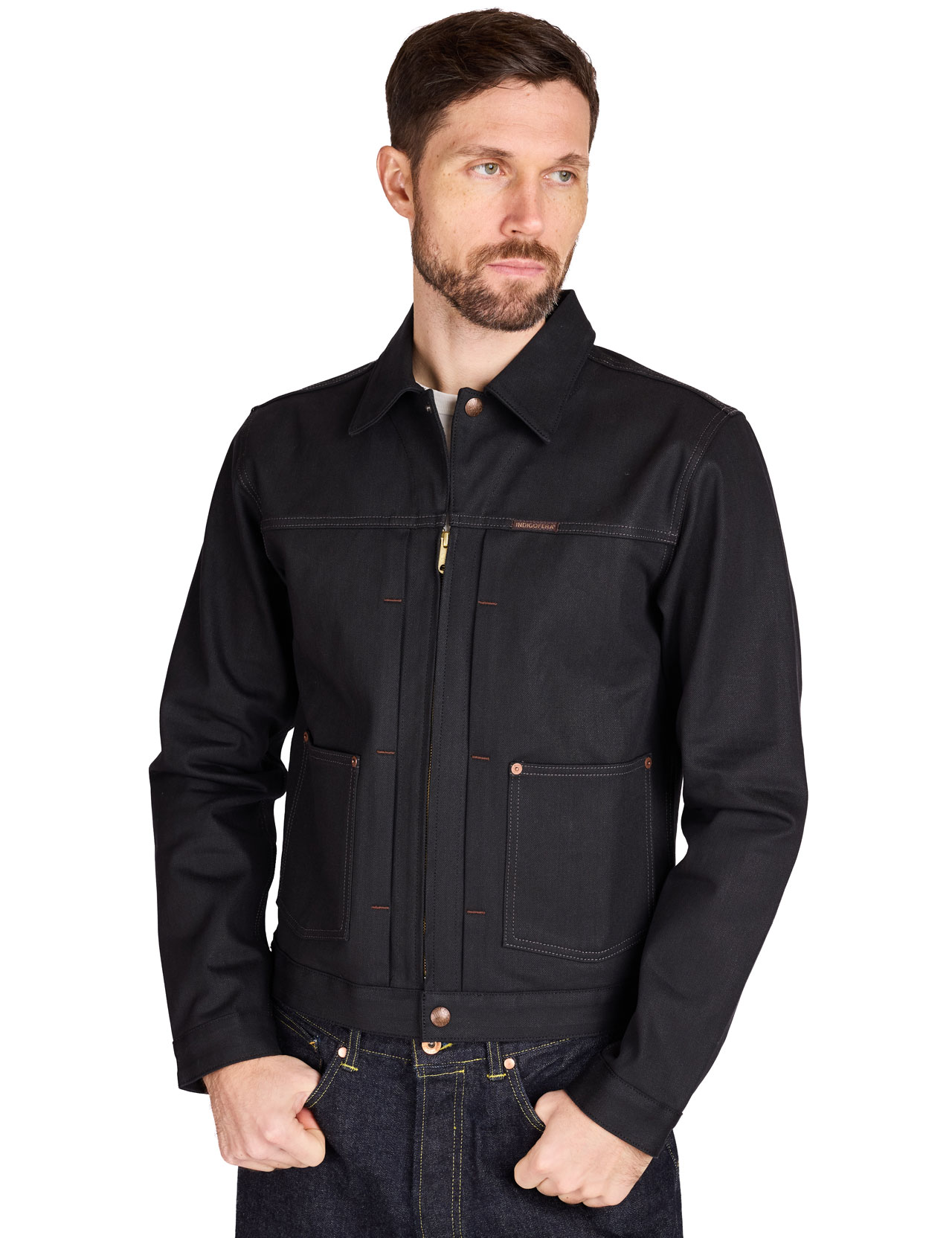 Indigofera - Wibaux Broken Twill Jacket - Black