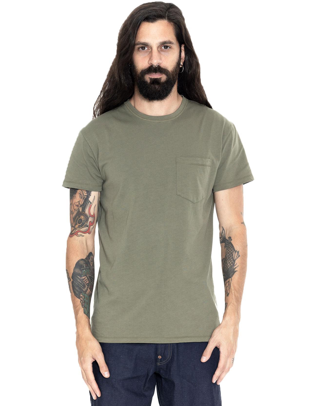 Indigofera - Wilson Pocket T-Shirt - Sicilian Green