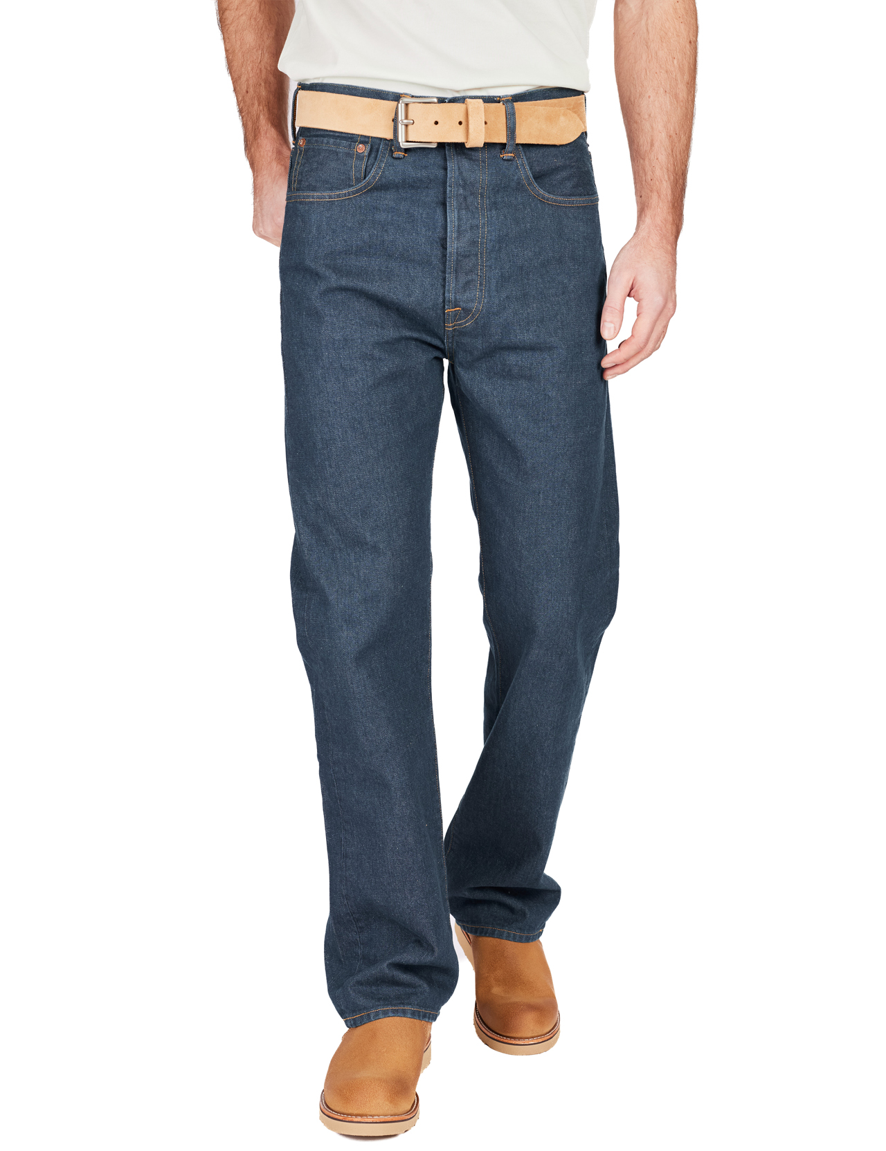 Indigofera - Wyatt Stampede Broken Twill Bootcut Jeans - 13.6 oz