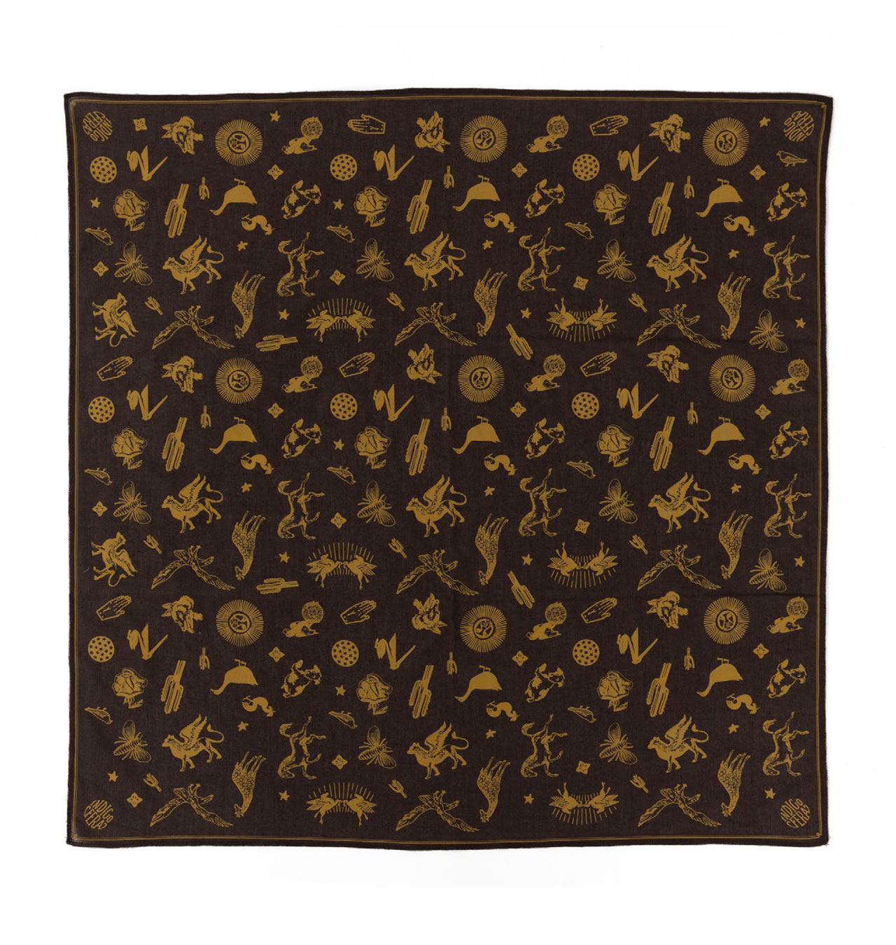 Indigofera - Zacco Bandana - Brown/Gold