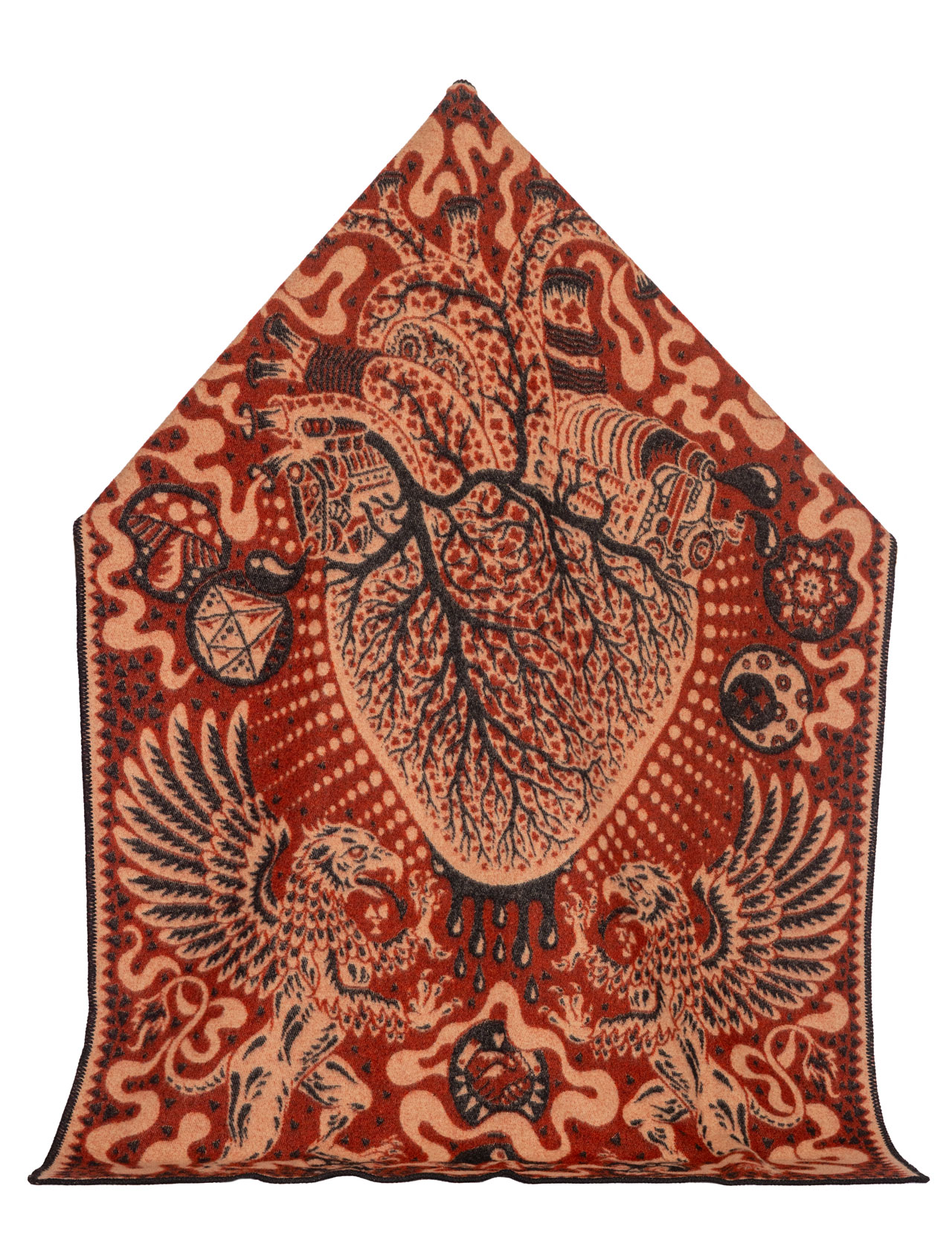 INDIGOFERA WOOL BLANKET ウールブランケット /CABaN Indigofera Jeans x Iron Heart - The Friendship Collaboration