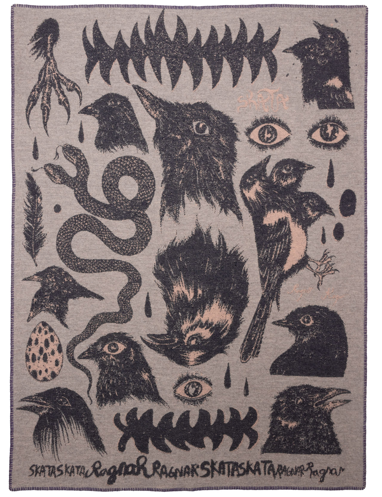 Indigofera x Ragnar Persson - Skata Skata Wool Blanket