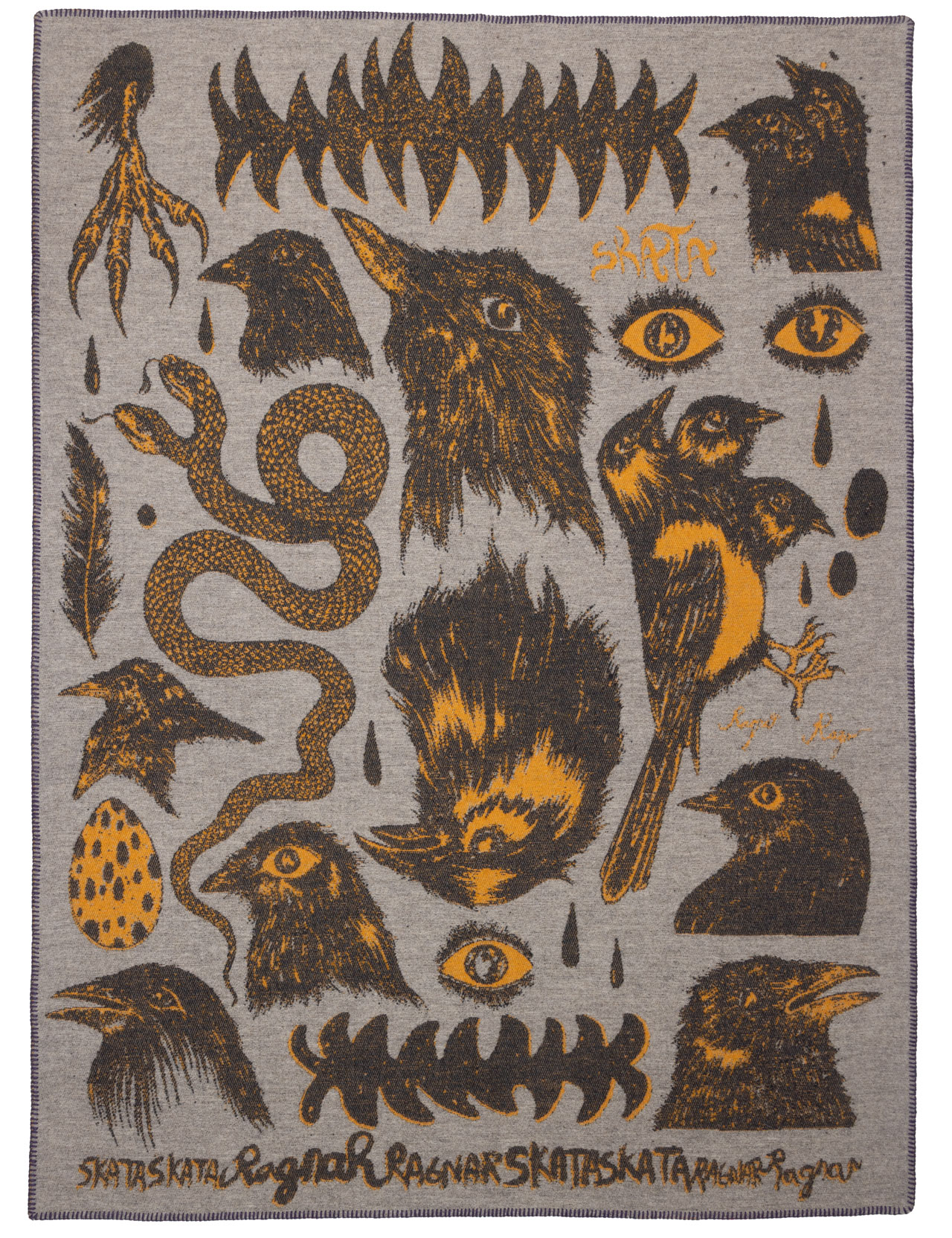 Indigofera x Ragnar Persson - Skata Skata Wool Blanket