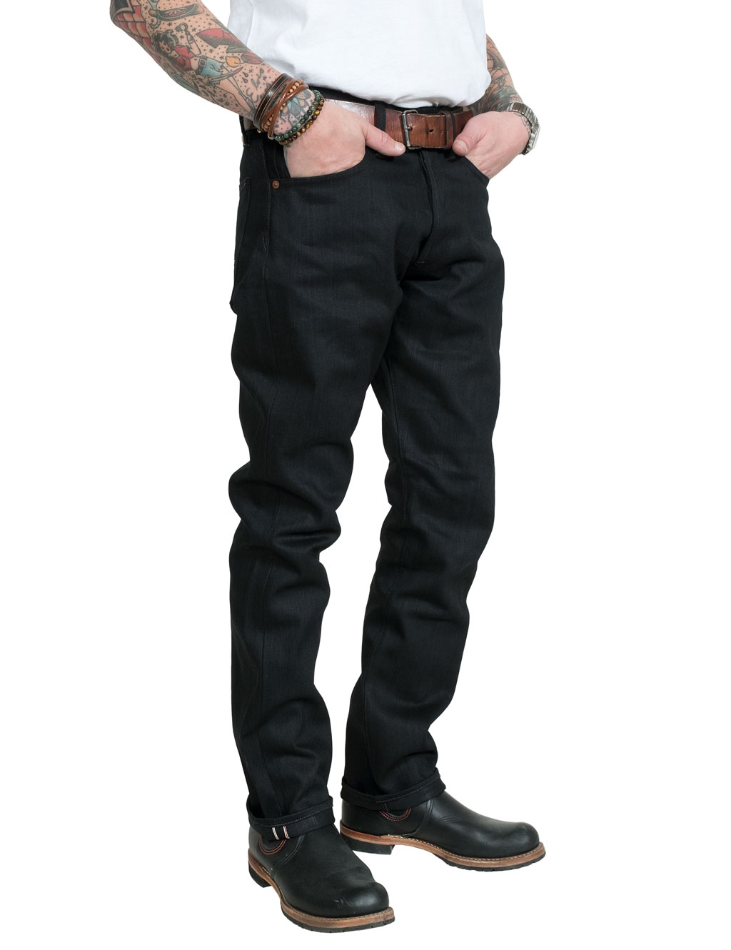 Indigofera - Buck Gunpowder - Black Selvage Jeans - 14oz