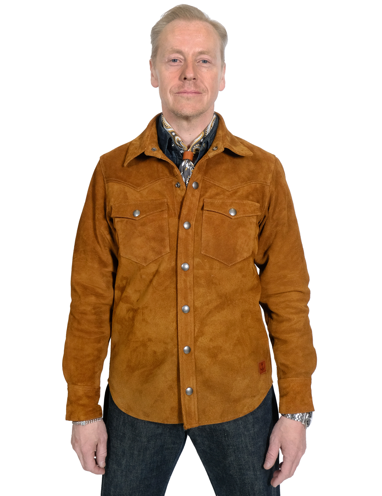 Iron & Resin - Buffalo Fenceline Shirt Jacket - Cognac